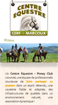 Mobile Screenshot of centre-equestre-marcoux.com